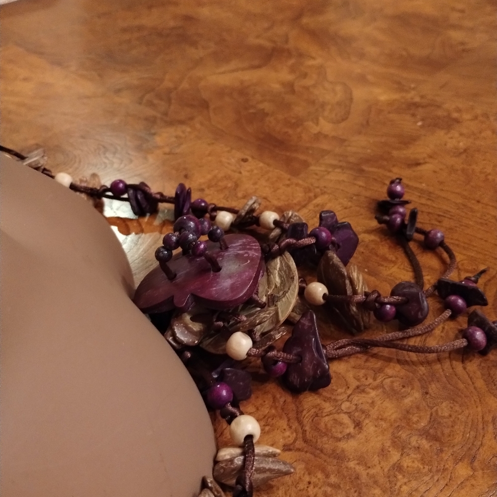 SALE: #Ethereal Nature-Inspired Wooden pre-owned Necklace - Picture 4 of 6